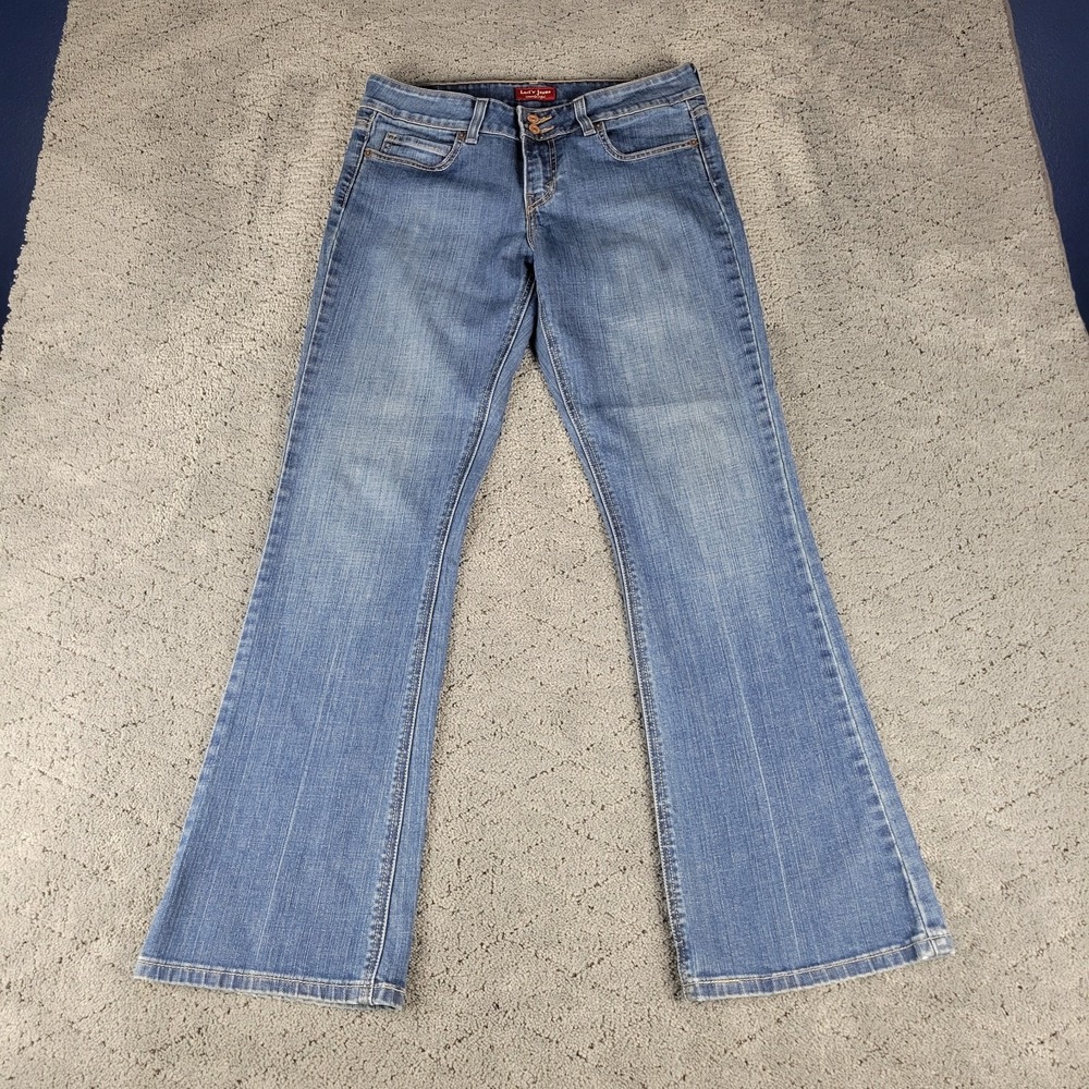 Levis Jeans Womens 4M Blue 526 Slender Bootcut Stretch Western Cowgirl Denim